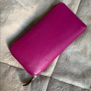 Hermès silk long wallet